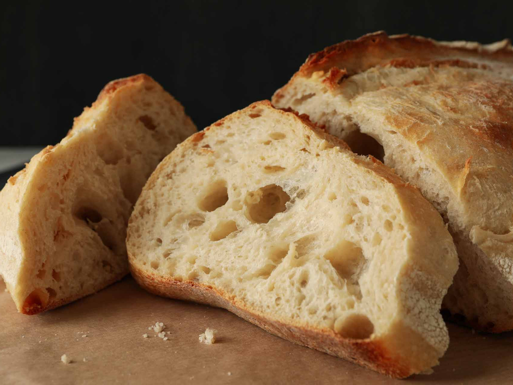 Brotkrume Biss Saftigkeit